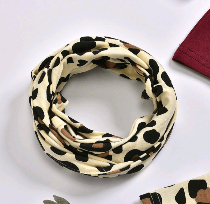 Girls leopard print set with headband