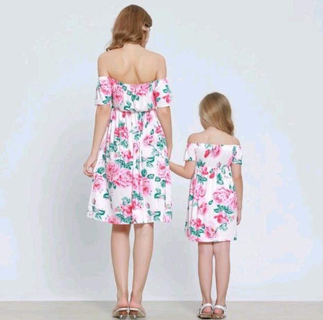 Floral spring flowy dress Lauren - (child)
