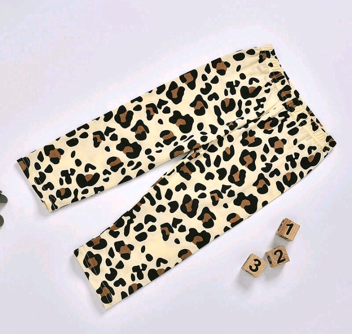 Girls leopard print set with headband