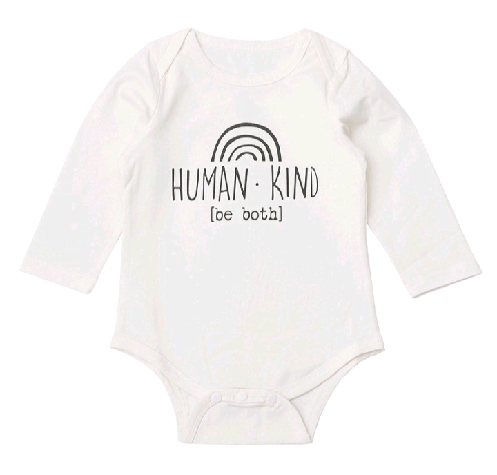 kindness motto baby romper